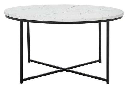 Safavieh Pia Marble Coffee Table - White Faux Marble Top | Coffee Tables | Modishstore