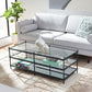 Safavieh Cathal Glass And Mirror Coffee Table | Coffee Tables | Modishstore - 2