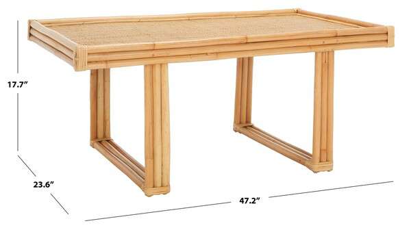 Safavieh Juri Rectangle Coffee Table - Natural | Coffee Tables | Modishstore - 3