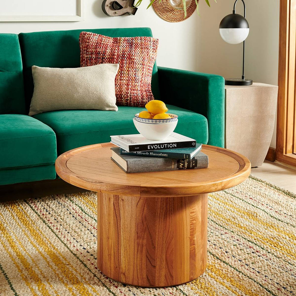 Safavieh Devin Round Pedestal Coffee Table | Coffee Tables | Modishstore - 2