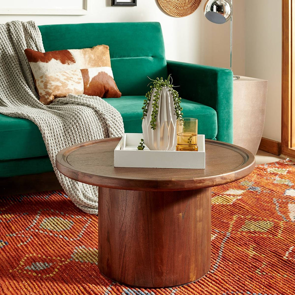 Safavieh Devin Round Pedestal Coffee Table | Coffee Tables | Modishstore - 6