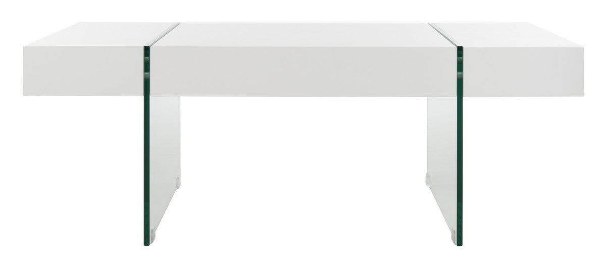 Safavieh Jacob Rectangular Glass Leg Modern Coffee Table | Coffee Tables | Modishstore - 1