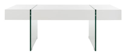 Safavieh Jacob Rectangular Glass Leg Modern Coffee Table | Coffee Tables | Modishstore - 1