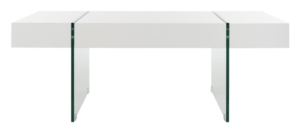 Safavieh Jacob Rectangular Glass Leg Modern Coffee Table | Coffee Tables | Modishstore - 1