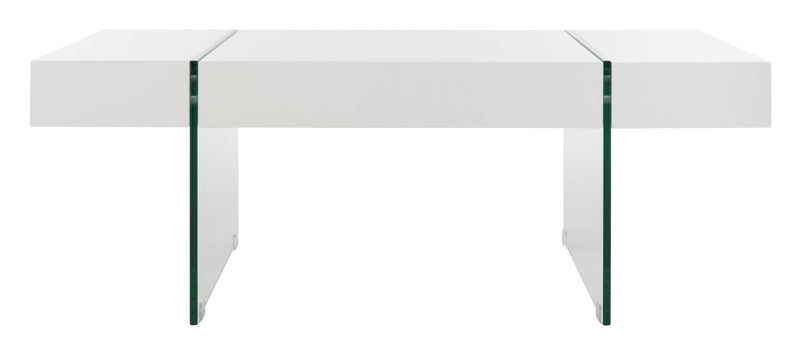 Safavieh Jacob Rectangular Glass Leg Modern Coffee Table | Coffee Tables | Modishstore - 1