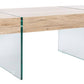 Safavieh Jacob Rectangular Glass Leg Modern Coffee Table | Coffee Tables | Modishstore - 7
