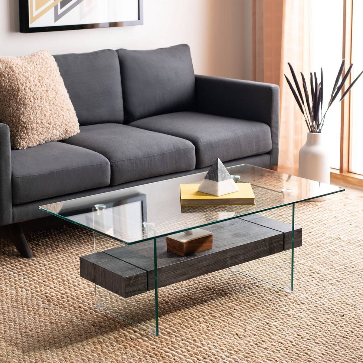 Safavieh Kayley Glass Coffee Table | Coffee Tables | Modishstore - 2