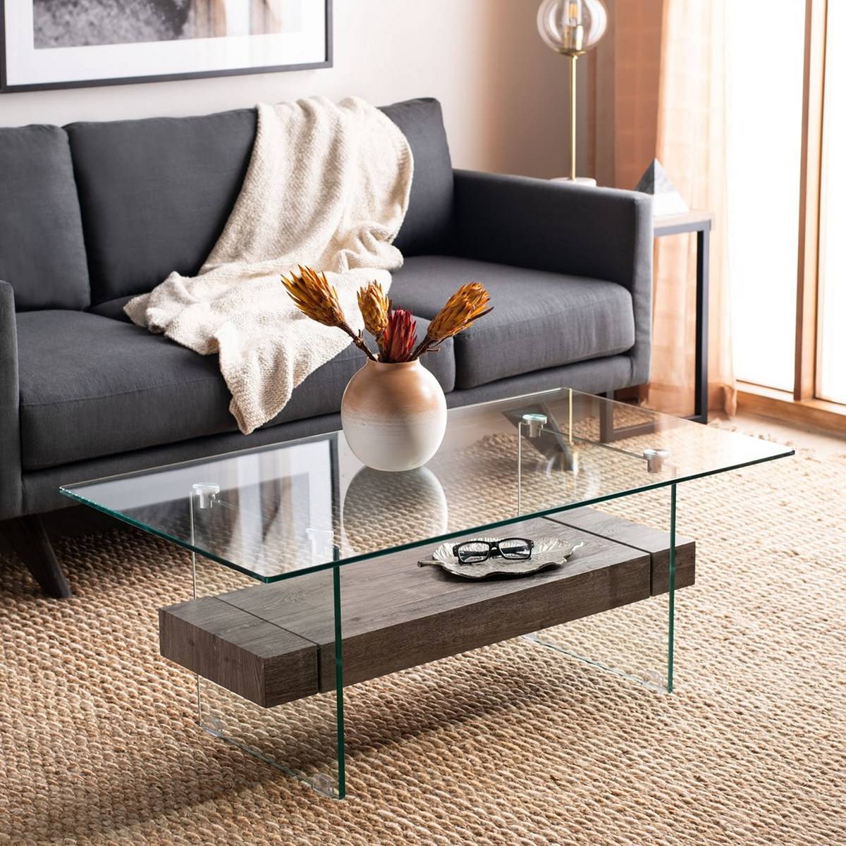 Safavieh Kayley Glass Coffee Table | Coffee Tables | Modishstore - 4