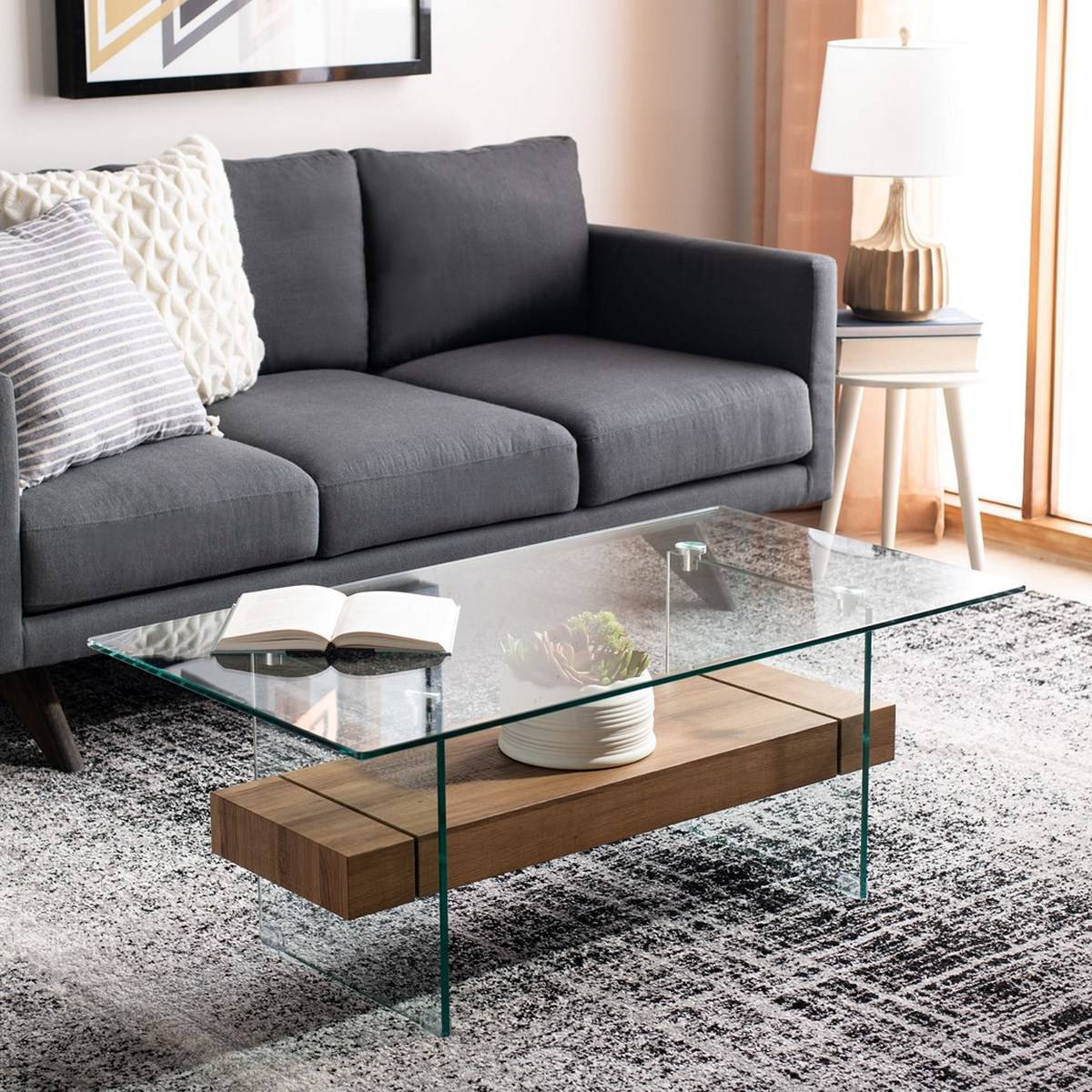 Safavieh Kayley Glass Coffee Table | Coffee Tables | Modishstore - 6