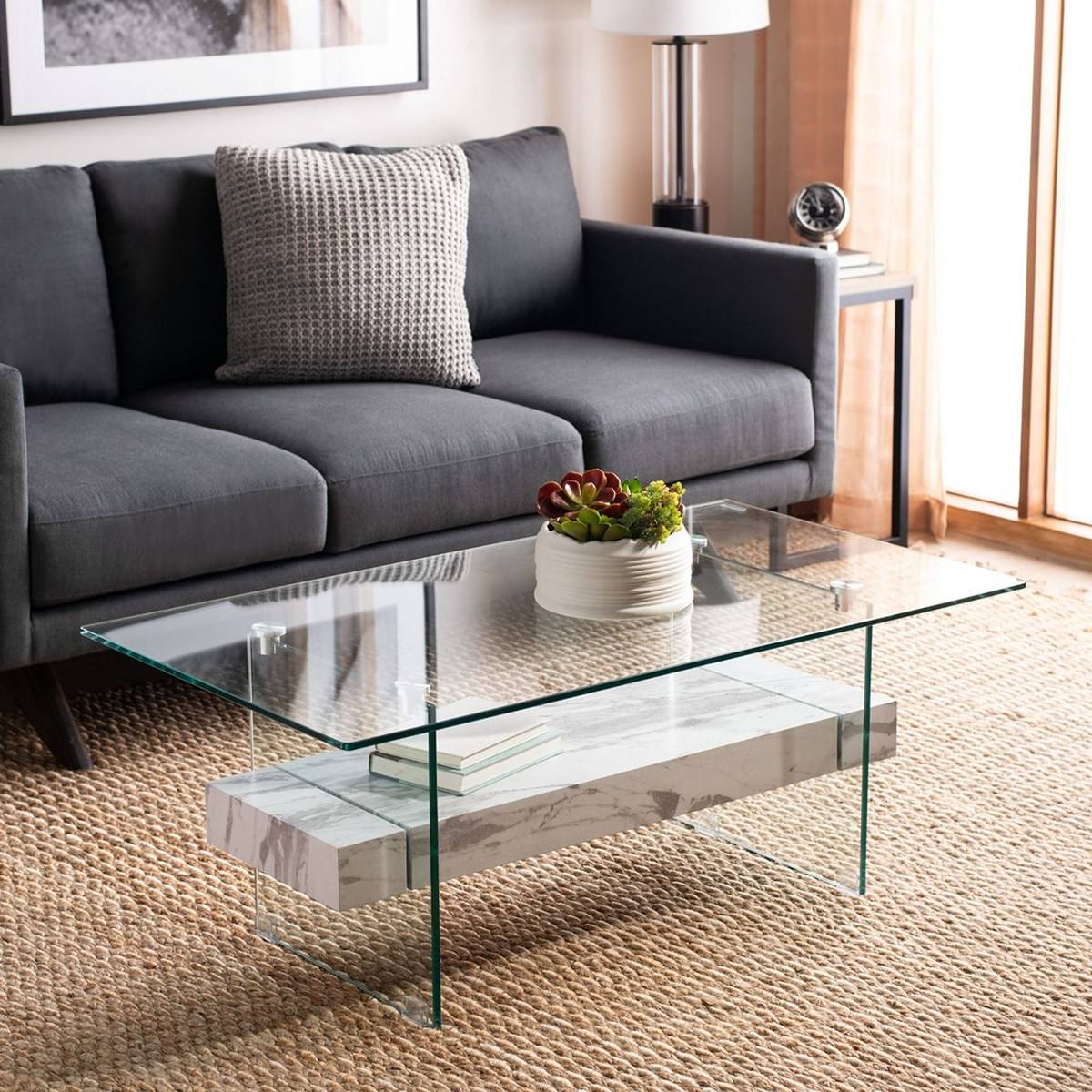 Safavieh Kayley Glass Coffee Table | Coffee Tables | Modishstore - 8