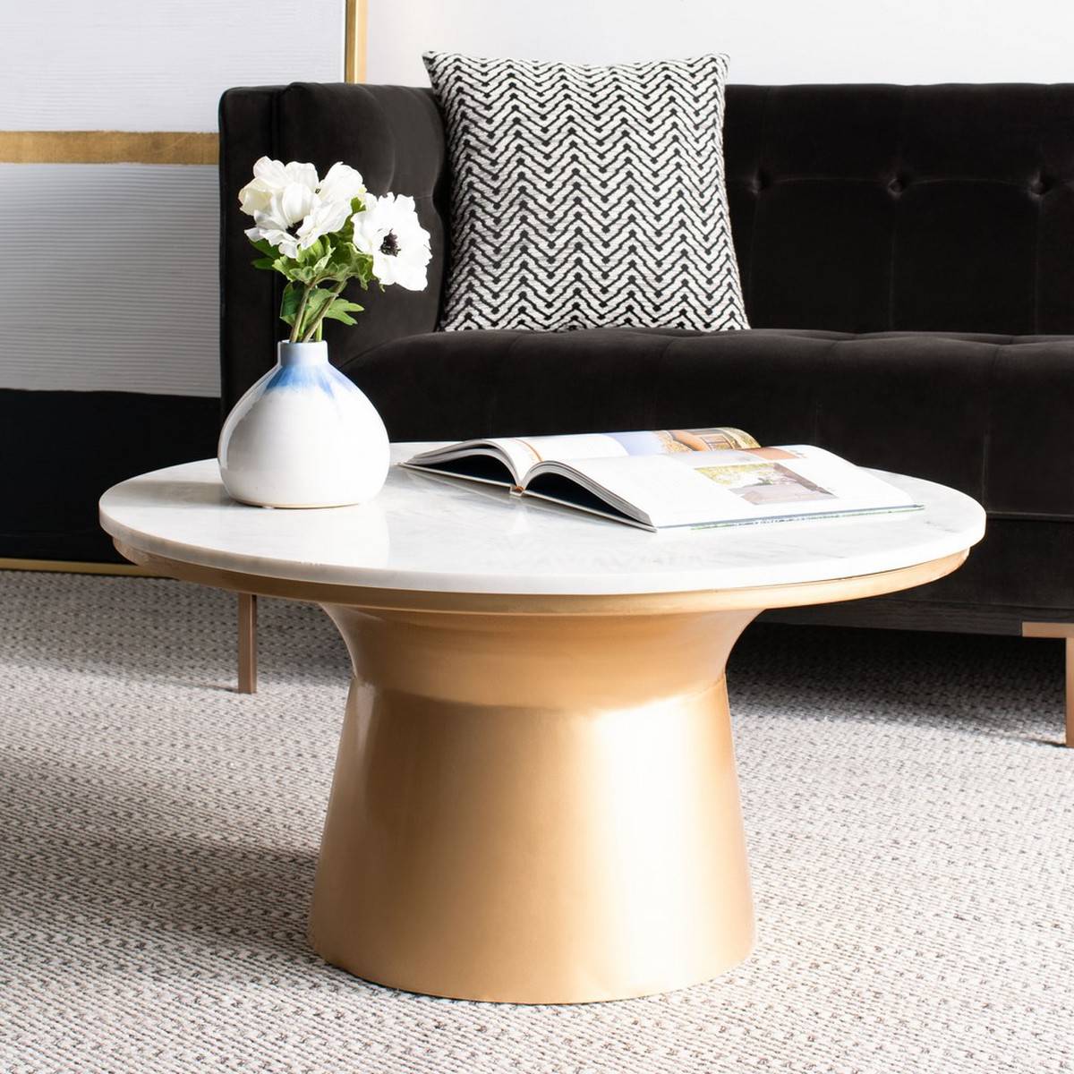 Safavieh Mila Pedestal Coffee Table | Coffee Tables | Modishstore - 1