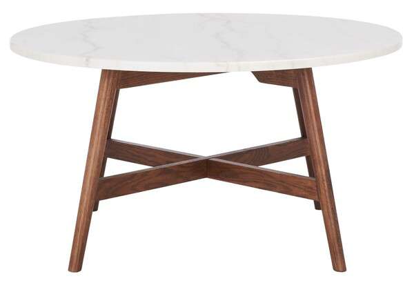 Safavieh Maja Round Marble Coffee Table - Marble | Coffee Tables | Modishstore