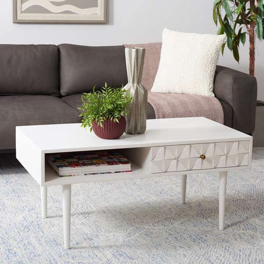 Safavieh Lexington Coffee Table - White Wash | Coffee Tables | Modishstore