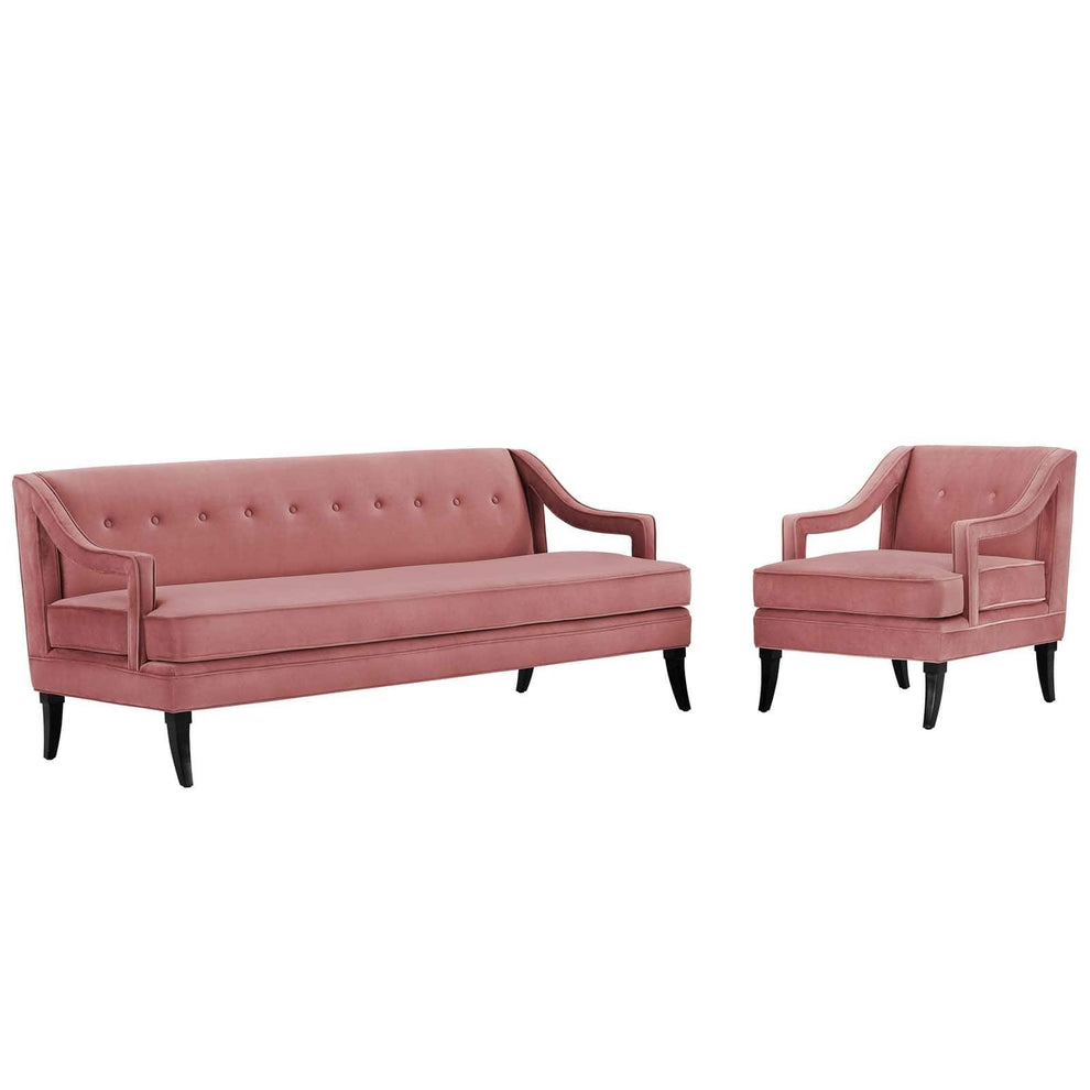 Modway Concur Living Room Set Performance Velvet Set of 2 - EEI-4024 | Sofa Set | Modishstore - 8