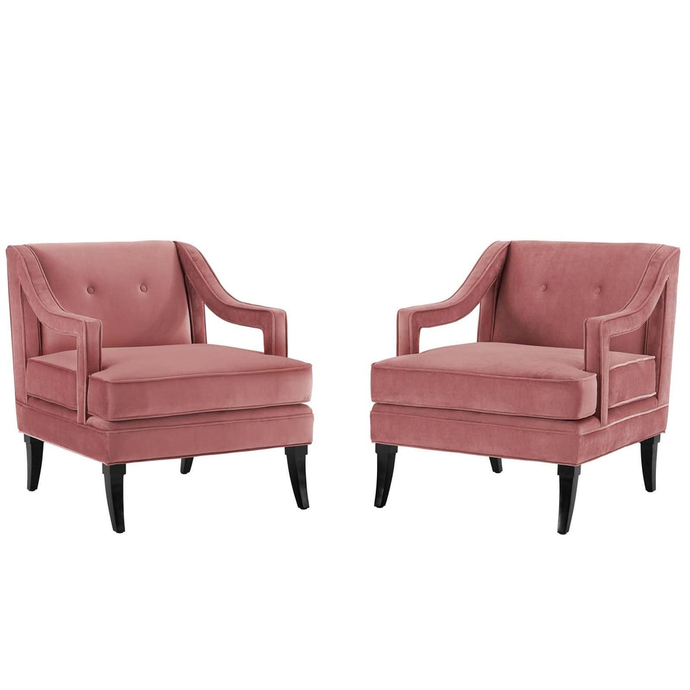 Concur Living Room Set Performance Velvet Set of 2 Modway - EEI-4026 | Armchairs | Modishstore - 10