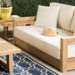 Safavieh Montford 2-Seat Bench - Teak Brown | Outdoor Sofas, Loveseats & Sectionals | Modishstore