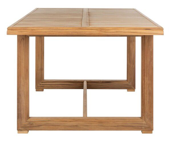 Safavieh Montford Teak Dining Table - Natural | Outdoor Tables | Modishstore - 3