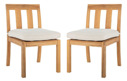 Safavieh Montford Teak Dining Chair | Outdoor Chairs | Modishstore
