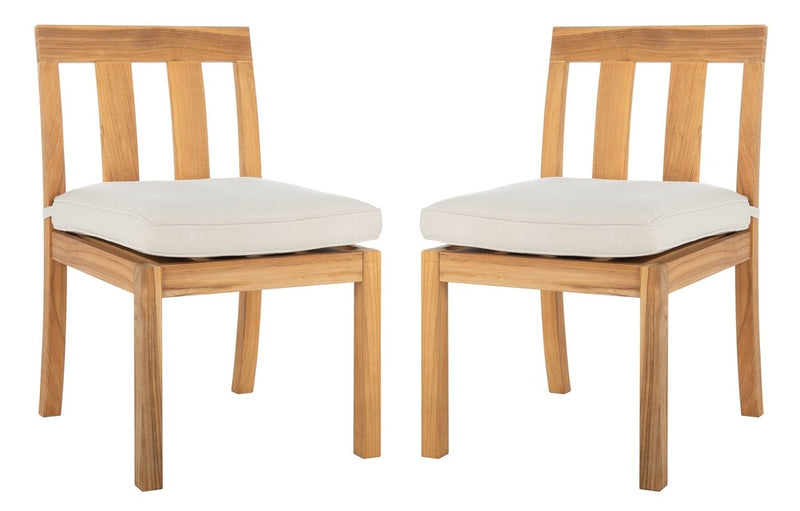 Safavieh Montford Teak Dining Chair | Outdoor Chairs | Modishstore