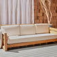 Safavieh Guadeloupe Teak 3-Seat Sofa - Natural | Outdoor Sofas, Loveseats & Sectionals | Modishstore - 5