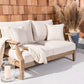 Safavieh Martinique Wood Patio Loveseat - Natural | Outdoor Sofas, Loveseats & Sectionals | Modishstore
