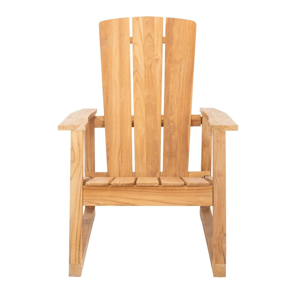 Safavieh San Juan Teak Adirondack Chair | Outdoor Chaise Lounges | Modishstore - 5