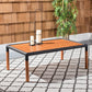 Safavieh Tommy Metal & Wood Coffee Tabl | Outdoor Tables | Modishstore