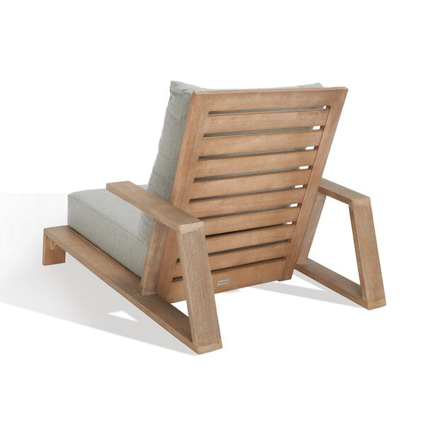 Safavieh Lanai Wood Patio Chair | Outdoor Chaise Lounges | Modishstore - 2