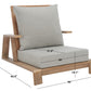 Safavieh Lanai Wood Patio Chair | Outdoor Chaise Lounges | Modishstore - 4