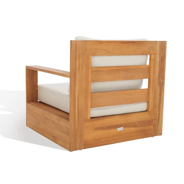 Safavieh Kauai Brazil Teak Patio Chair | Outdoor Chairs | Modishstore - 2