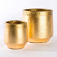 Raku Gilded LG Cachepot S/2 By Gold Leaf Design Group | Planters, Troughs & Cachepots | Modishstore-4