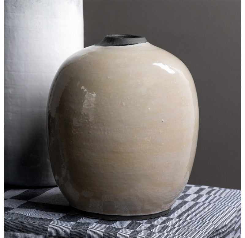 Ovalis Vase, 9.5"H by Gold Leaf Design Group | Vases | Modishstore