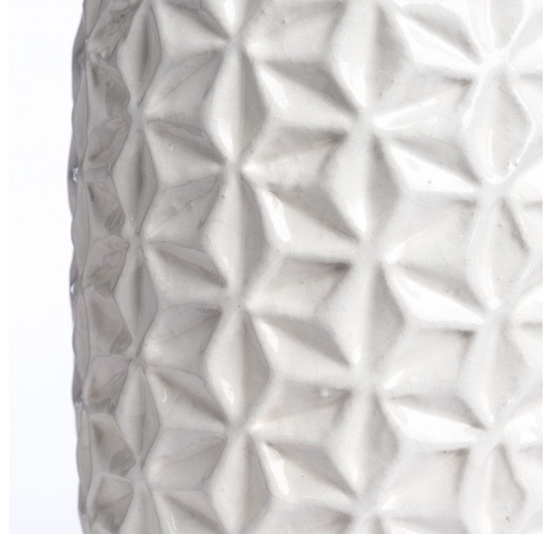 Repoto Vase, White, 9.75"H (Set of 2) by Gold Leaf Design Group | Vases | Modishstore-5