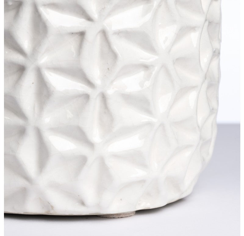 Repoto Vase, White, 9.75"H (Set of 2) by Gold Leaf Design Group | Vases | Modishstore-6
