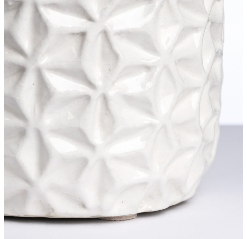 Repoto Vase, White, 9.75"H (Set of 2) by Gold Leaf Design Group | Vases | Modishstore - 6