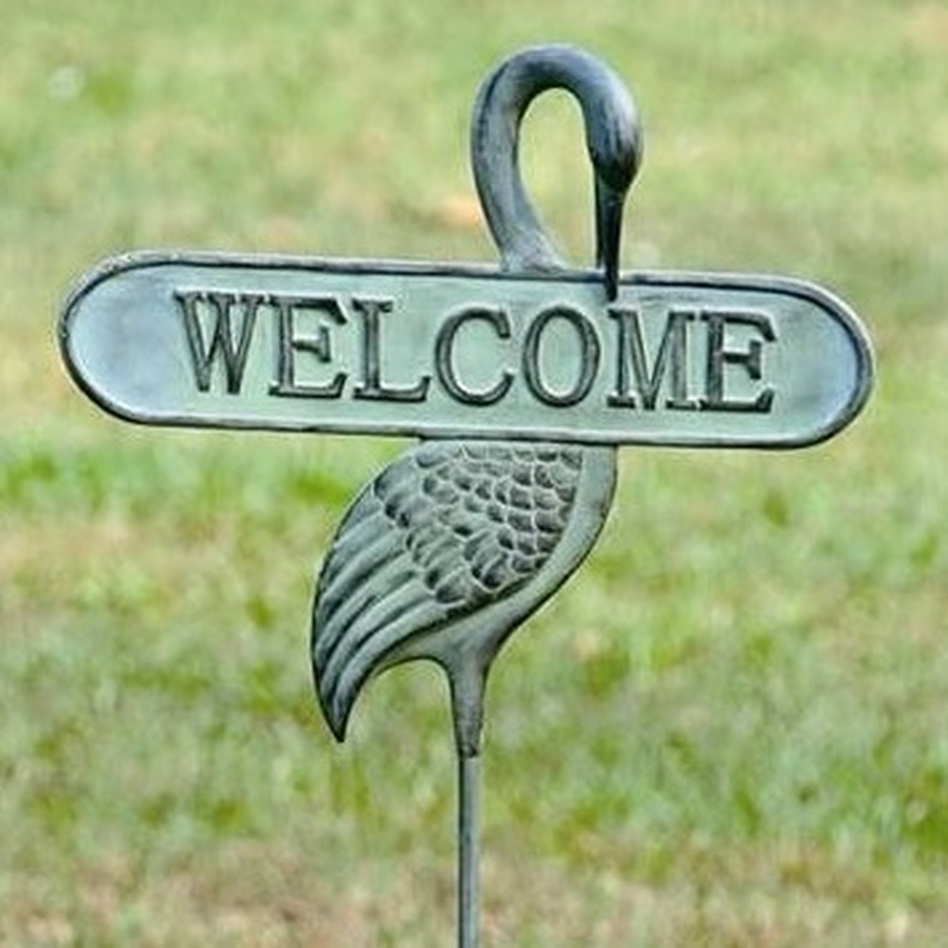 Welcoming Crane Garden Stake By SPI Home | Garden Sculptures & Statues | Modishstore-2