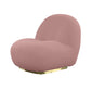Modrest Crestone - Modern Pink Sherpa Accent Chair | Lounge Chairs | Modishstore