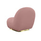 Modrest Crestone - Modern Pink Sherpa Accent Chair | Lounge Chairs | Modishstore - 3