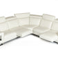 Estro Salotti Crosby Modern White Italian Leather Sectional Sofa-3