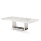 Modrest Kingsley Modern Marble & Stainless Steel Coffee Table-2