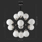 Safavieh Cullen White Glass Chandelier | Chandeliers | Modishstore - 2