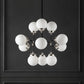 Safavieh Cullen White Glass Chandelier | Chandeliers | Modishstore - 4