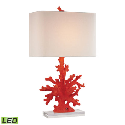 Dimond Lighting Red Coral Table Lamp in Red | Modishstore | Table Lamps