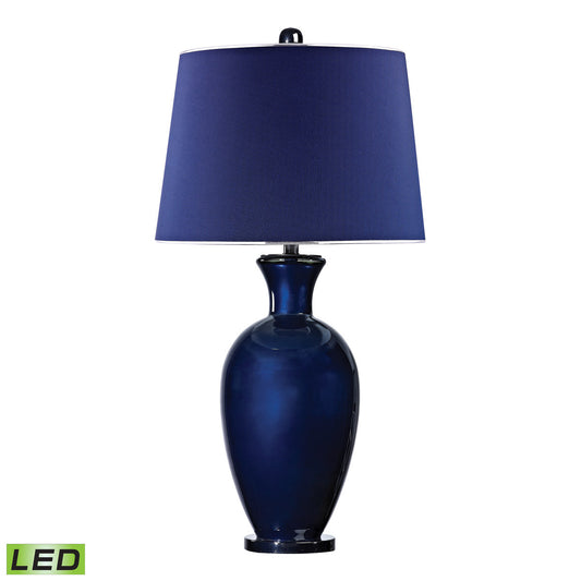 Dimond Lighting Navy Blue Glass Lamp With Navy Shade | Modishstore | Table Lamps