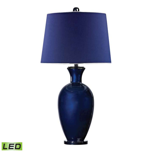 Helensburugh Glass Table Lamp in Navy Blue - LED ELK Home | Table Lamps | Modishstore