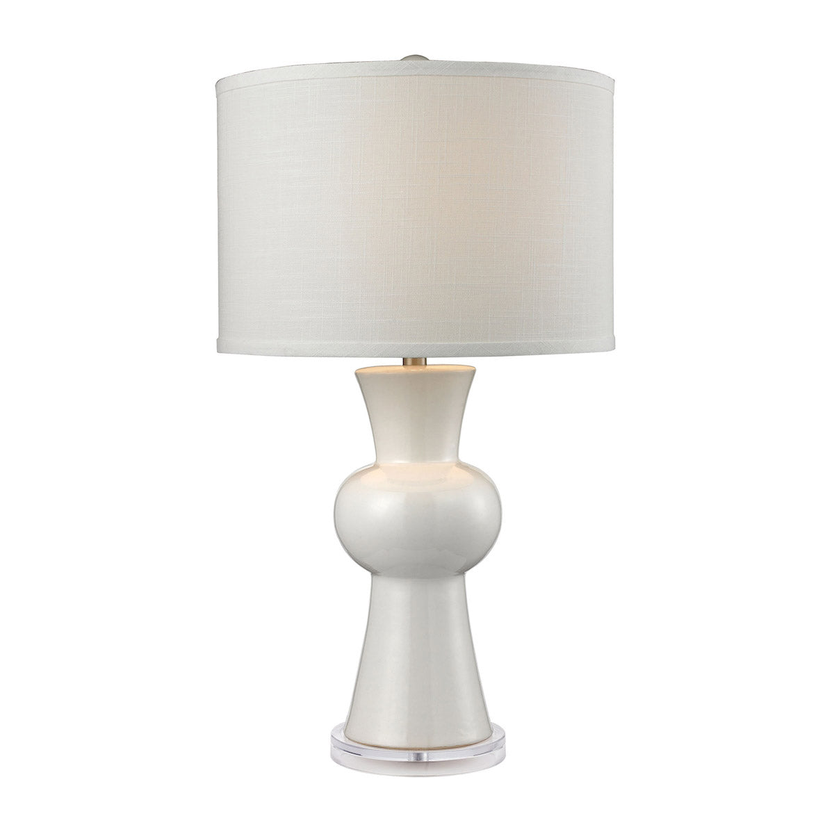Dimond Lighting White Ceramic Table Lamp Table Lamps, Dimond Lighting, - Modish Store