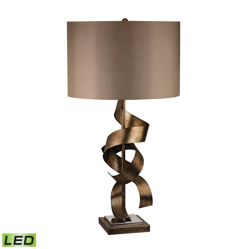 Dimond Lighting Allen Metal Sculpture Table Lamp in Roxford Gold | Modishstore | Table Lamps