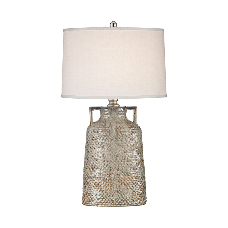 Dimond Lighting Naxos 1 Light Table Lamp In Charring Cream Glaze | Modishstore | Table Lamps