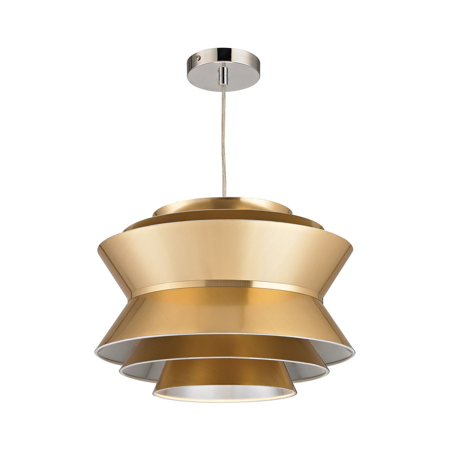 Sterling Industries Godnik 1 Light Pendant In Gold | Modishstore | Pendant Lamps