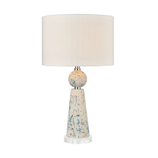 Libertine Table Lamp in White and Blue ELK Home | Table Lamps | Modishstore